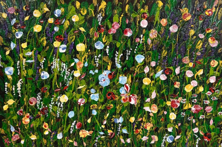 Field painting called Adeline by Keren de Vreede