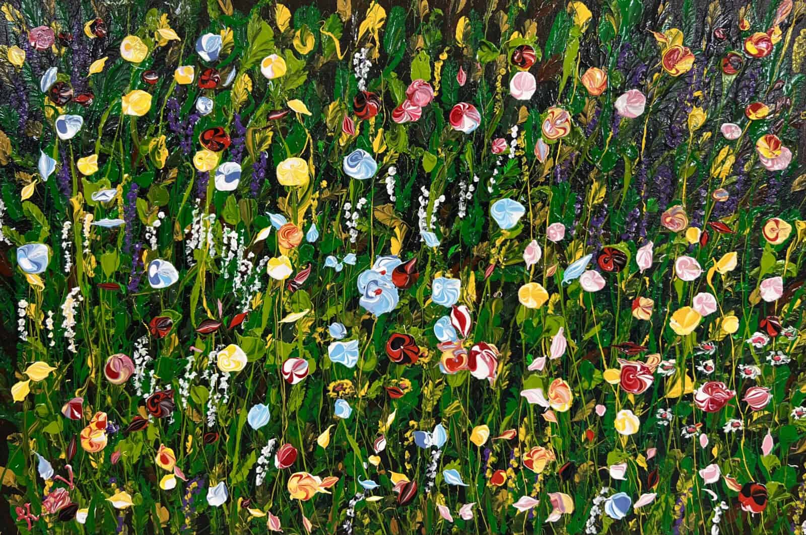 Field painting called Adeline by Keren de Vreede