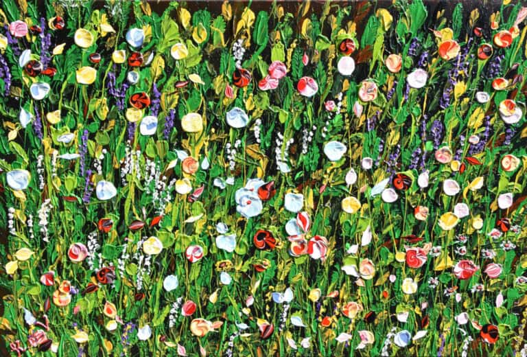Field painting called Adeline by Keren de Vreede