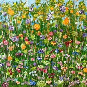 Field painting called Breath of spring by Keren de Vreede