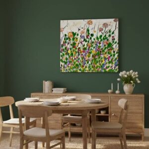 Fields painting called Grace (on the wall) by Keren de Vreede