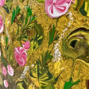 Flower painting called Milly (Zoomed in) by Keren de Vreede